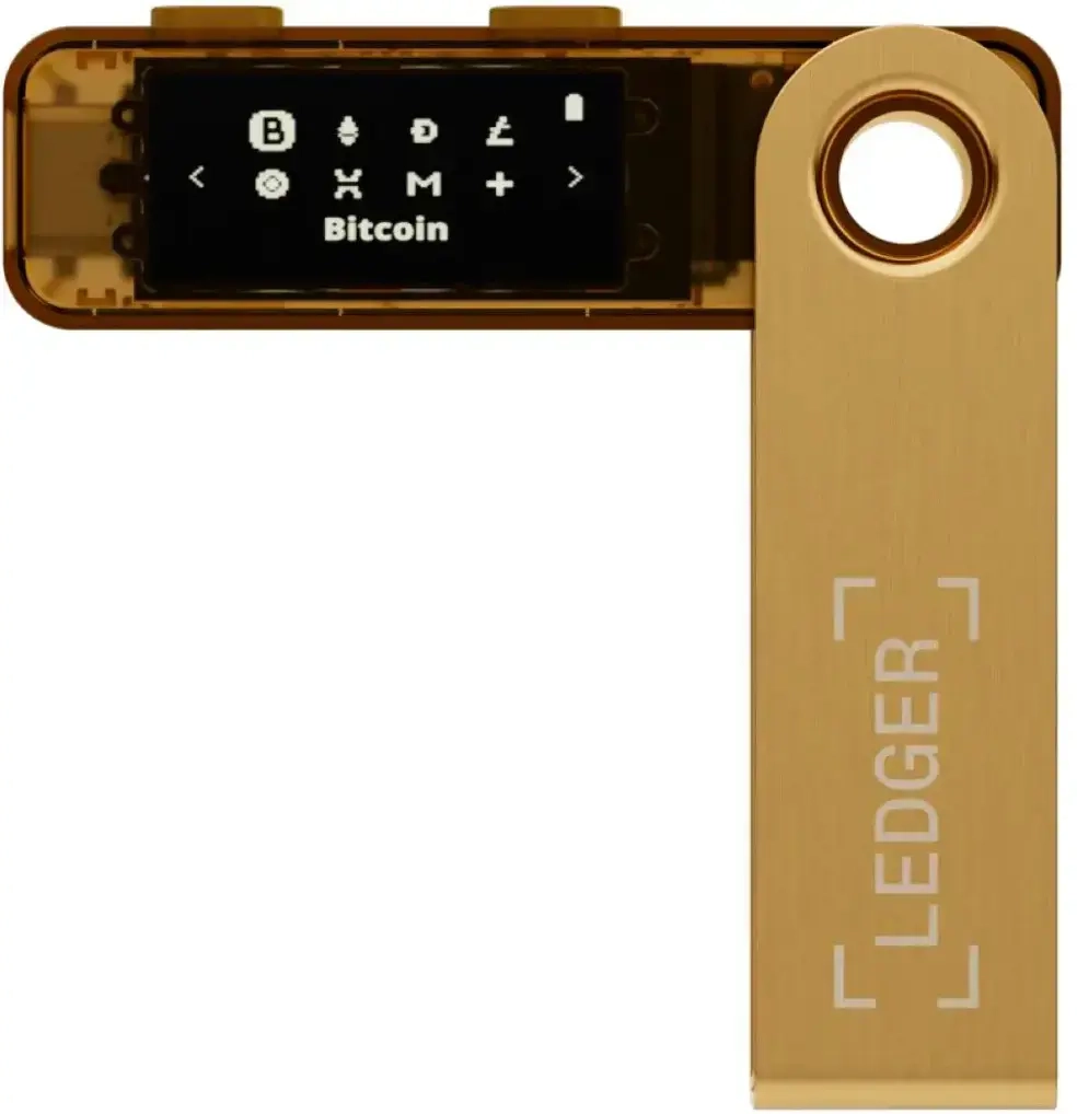 Ledger Nano S Plus Złoty, Portfel kryptowalut - cena i opinie - OleOle!