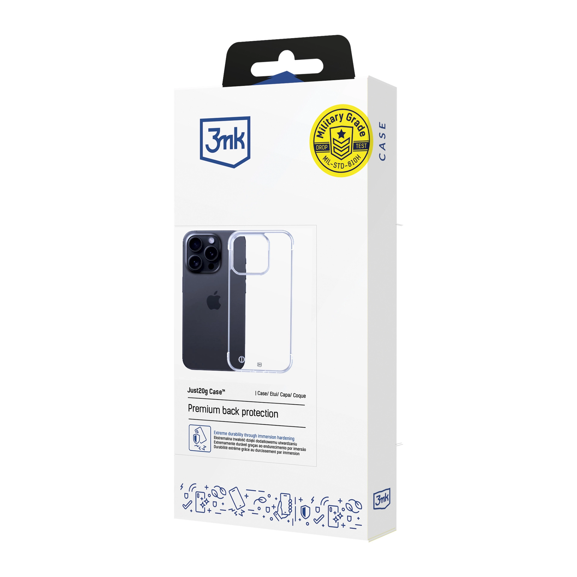 Etui 3mk Just20g Clear Case do iPhone 16 Pro Max Przezroczysty