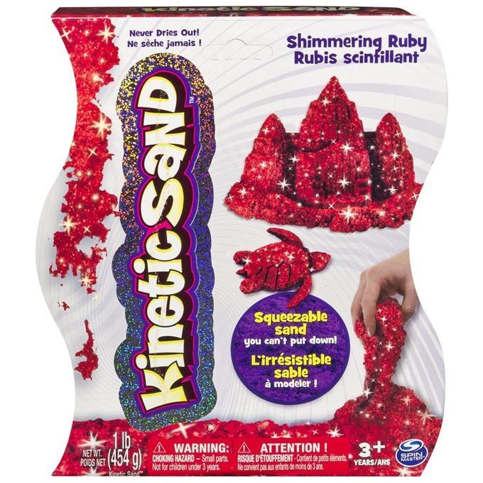 Spin Master Kinetic Sand - połyskujący 454g (czerwony)