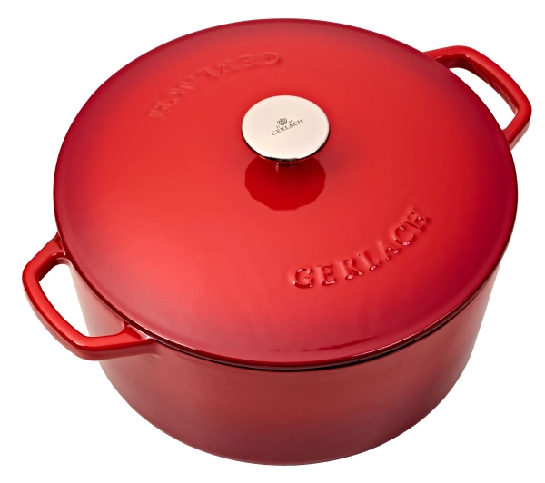 Gerlach Natur Iron Indukcja Żeliwo 5l Czerwony