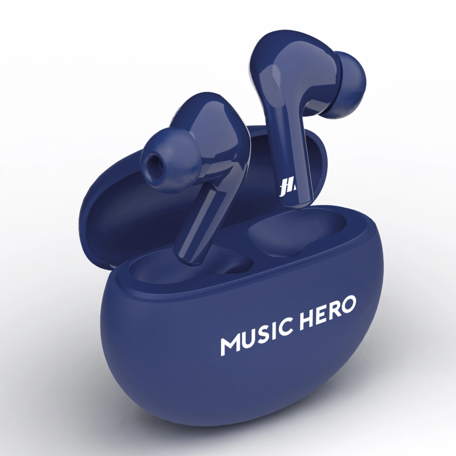 Słuchawki bezprzewodowe Music Hero TWS X-BEAT Dokanałowe Bluetooth Niebieski