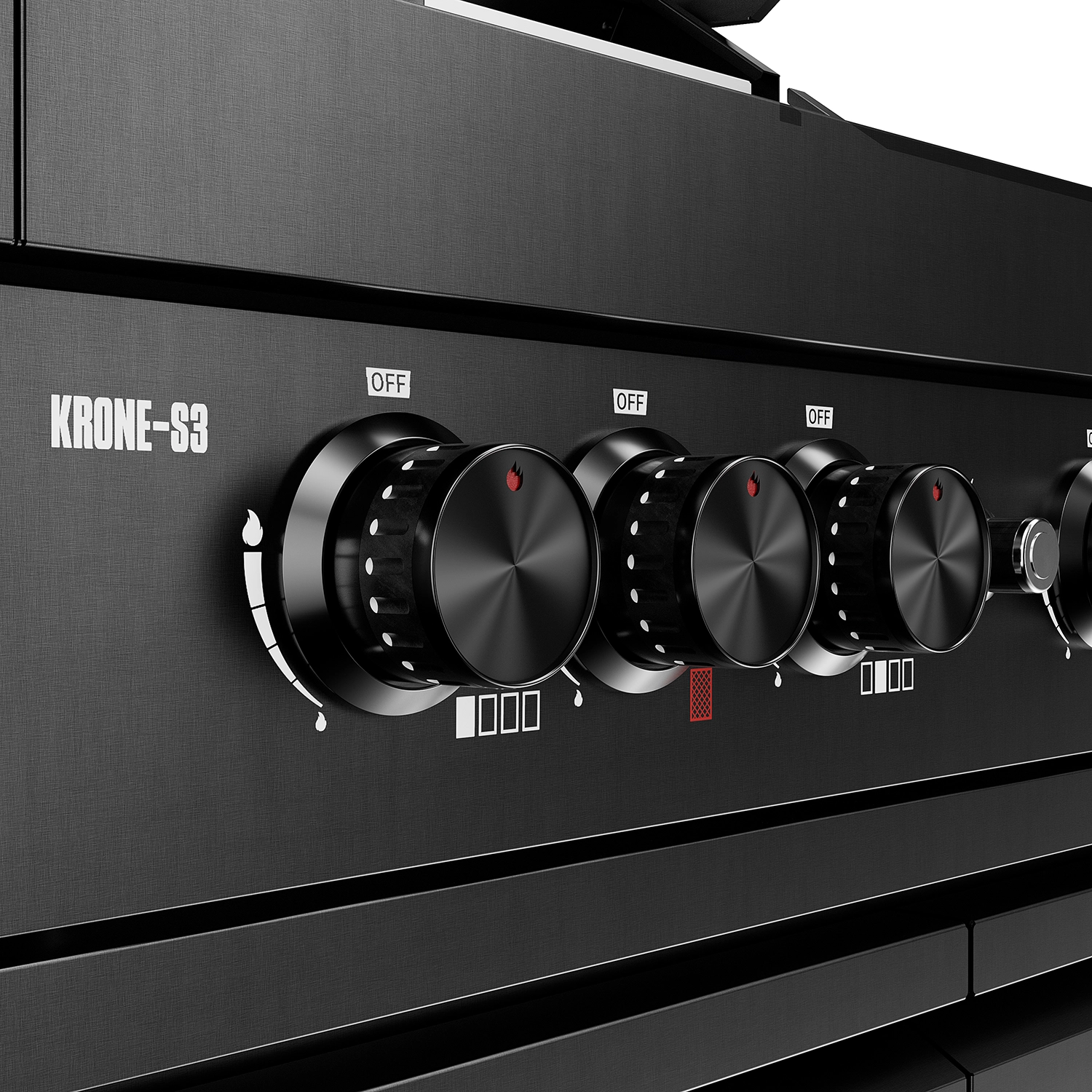 Grill gazowy Koler Krone S3 Czarny