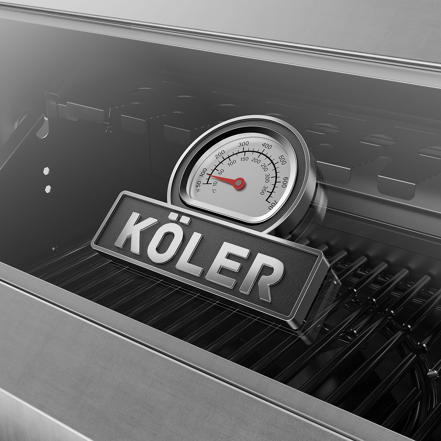 Grill gazowy Koler Krone S3 Srebrny