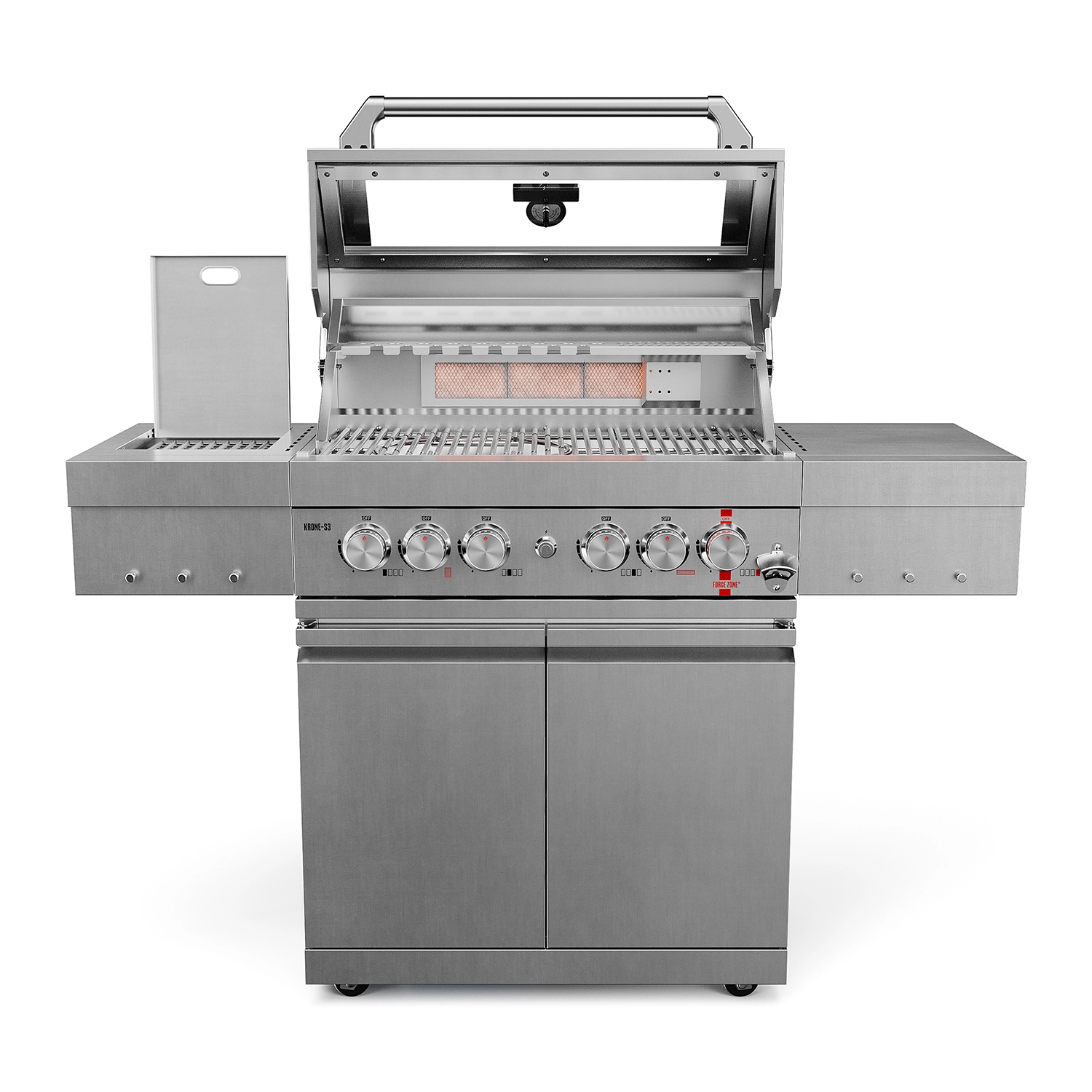 Grill gazowy Koler Krone S3 Srebrny