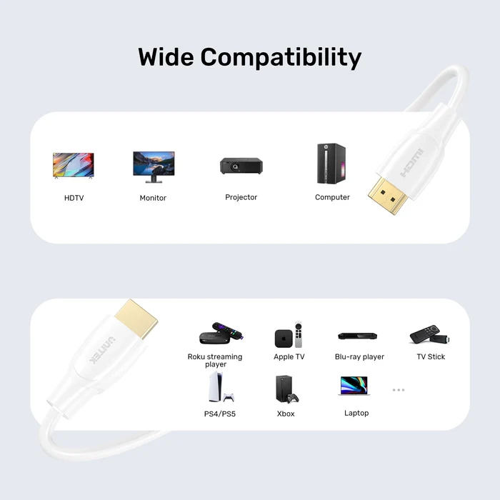 Kabel HDMI Unitek C11090AWH03-2M 2.0 4K 2m Biały