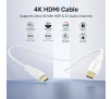 Kabel HDMI Unitek C11090AWH03-2M 2.0 4K 2m Biały