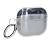 Etui na słuchawki Bizon Elastyczne z karabińczykiem do Samsung Galaxy Buds 3/3 Pro Przezroczysty