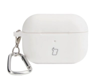 Bizon Silikonowe z karabińczykiem do AirPods Pro 2 Biały