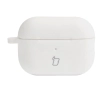 Etui na słuchawki Bizon Silikonowe z karabińczykiem do AirPods Pro 2 Biały