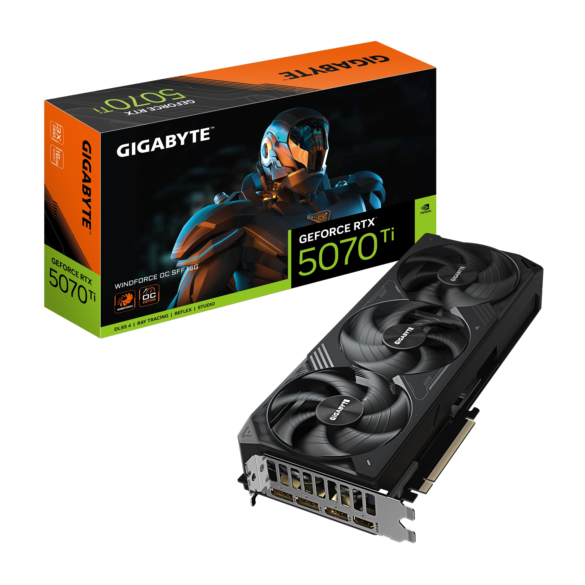 Karta graficzna Gigabyte GeForce RTX 5070 Ti WINDFORCE OC SFF 16GB GDDR7 256bit DLSS 4