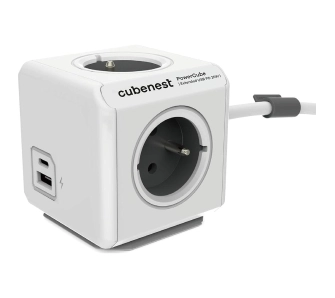 Kostka Cubenest PowerCube Extended PC520 USB PD 20W 3m Szary