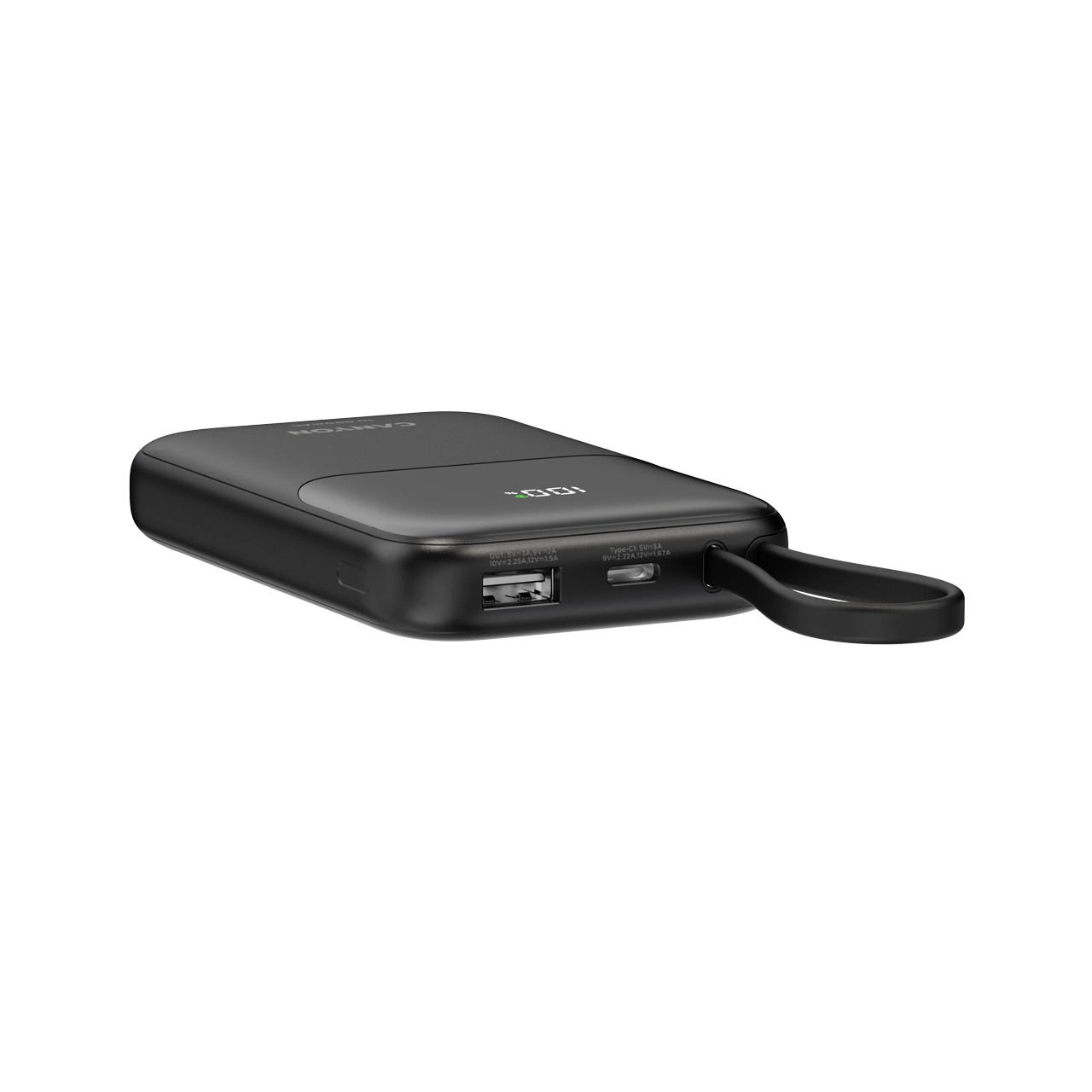 Powerbank Canyon OnPower 101 z kablem USB-C 10000mAh 22,5W Czarny