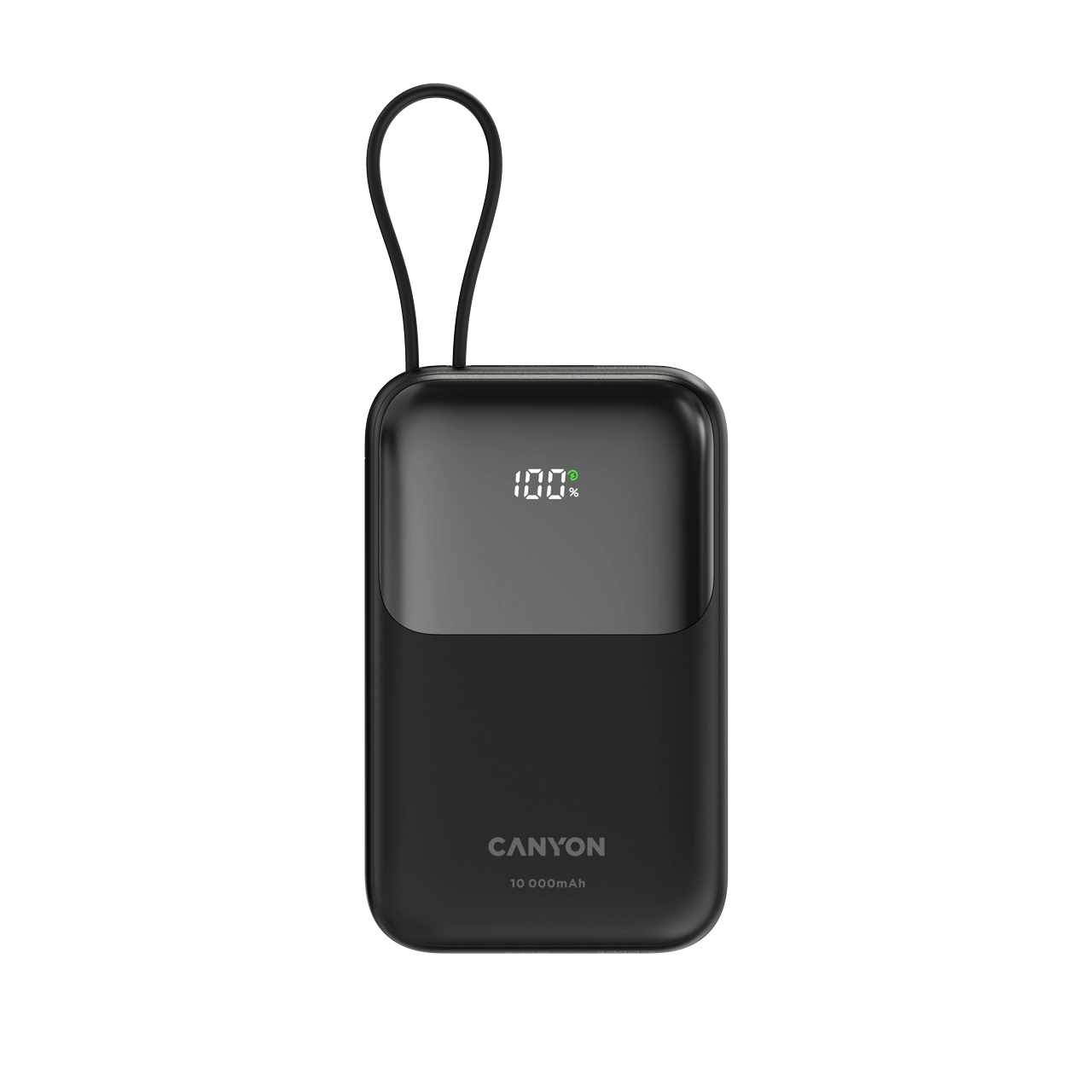 Powerbank Canyon OnPower 101 z kablem USB-C 10000mAh 22,5W Czarny