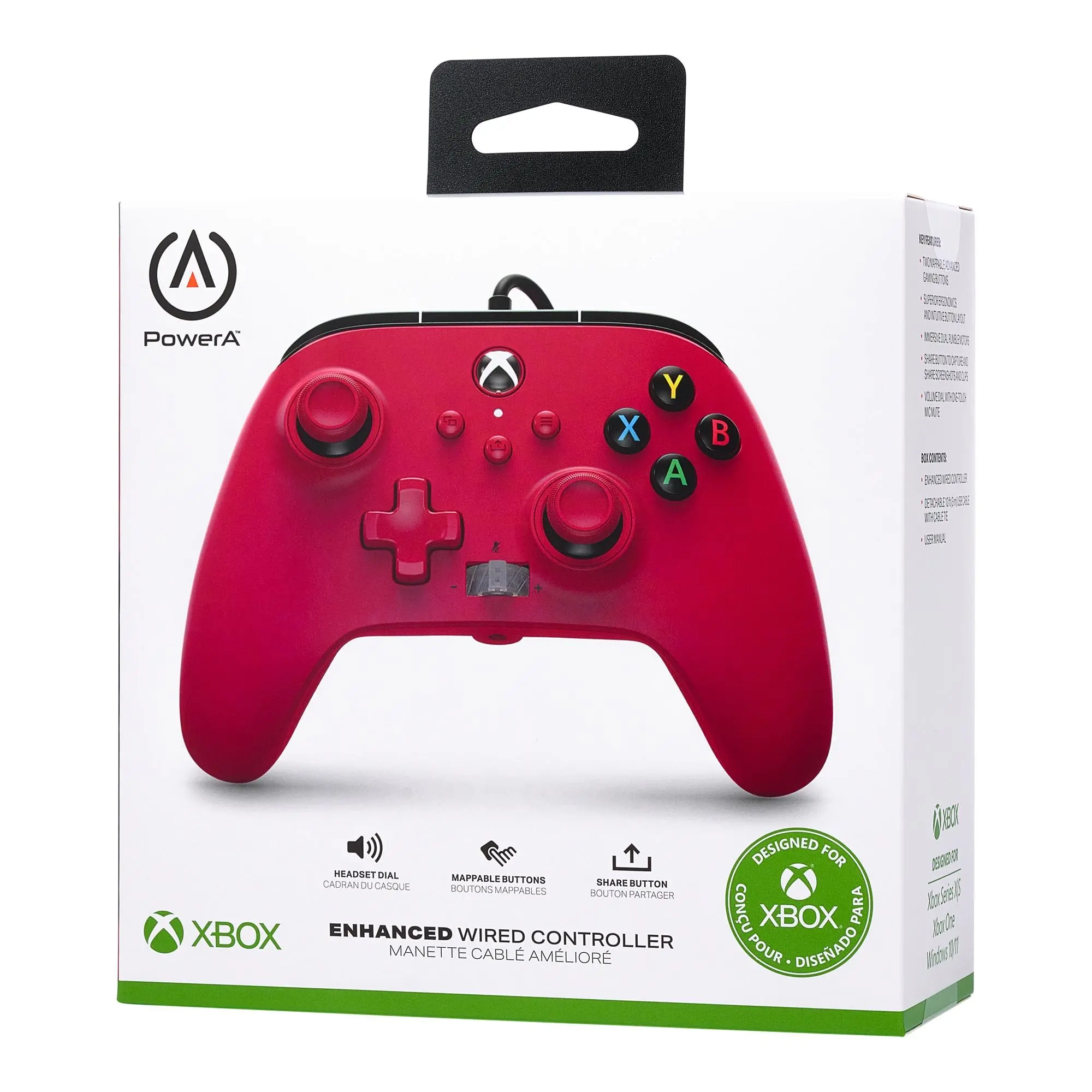 Konsola Xbox Series S 512GB + Pad PowerA Enhanced Artisan Red