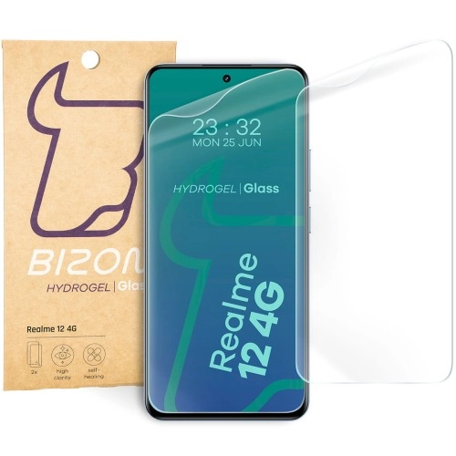 Folia hydrożelowa Bizon na ekran Hydrogel Front do Realme 12 4G 2 sztuki
