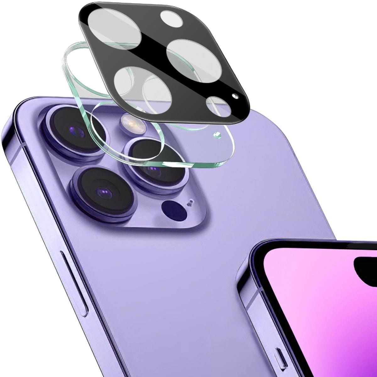 Zestaw ochronny Bizon 2x szkło + szybka na aparat Edge 2 Pack do iPhone 16 Pro Max