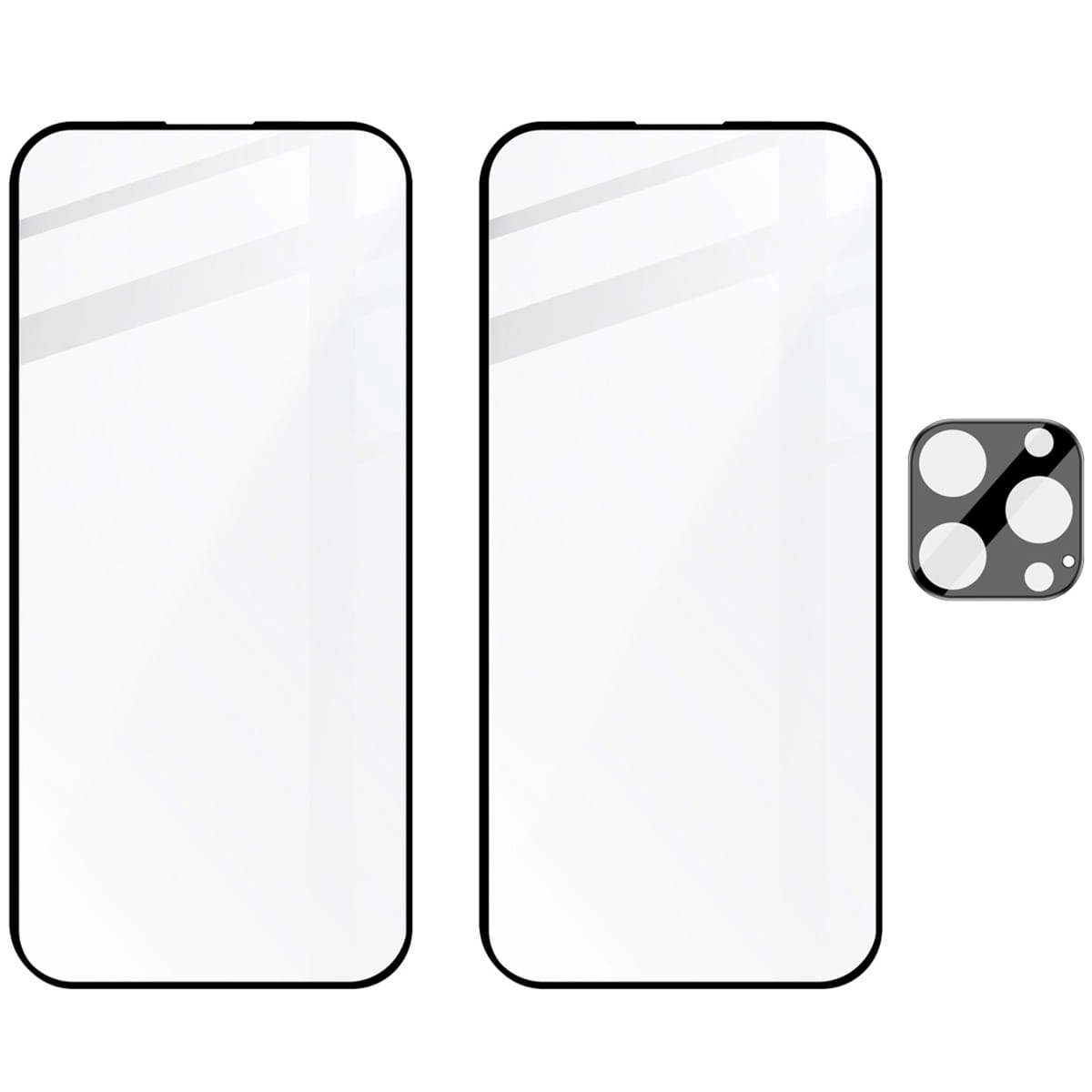Zestaw ochronny Bizon 2x szkło + szybka na aparat Edge 2 Pack do iPhone 16 Pro Max