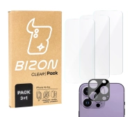 Bizon 3x szkło hartowane + szybka na aparat Clear 2 Pack do iPhone 16 Pro