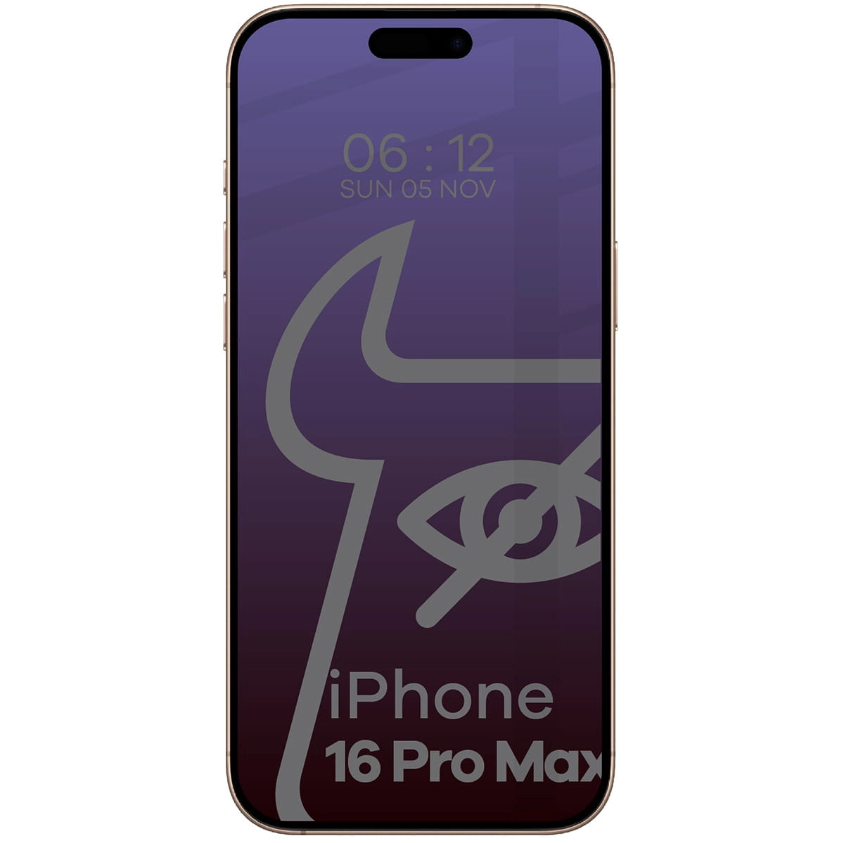Szkło hartowane Bizon prywatyzujące pełne Edge Shadow do iPhone 16 Pro Max Przyciemniane