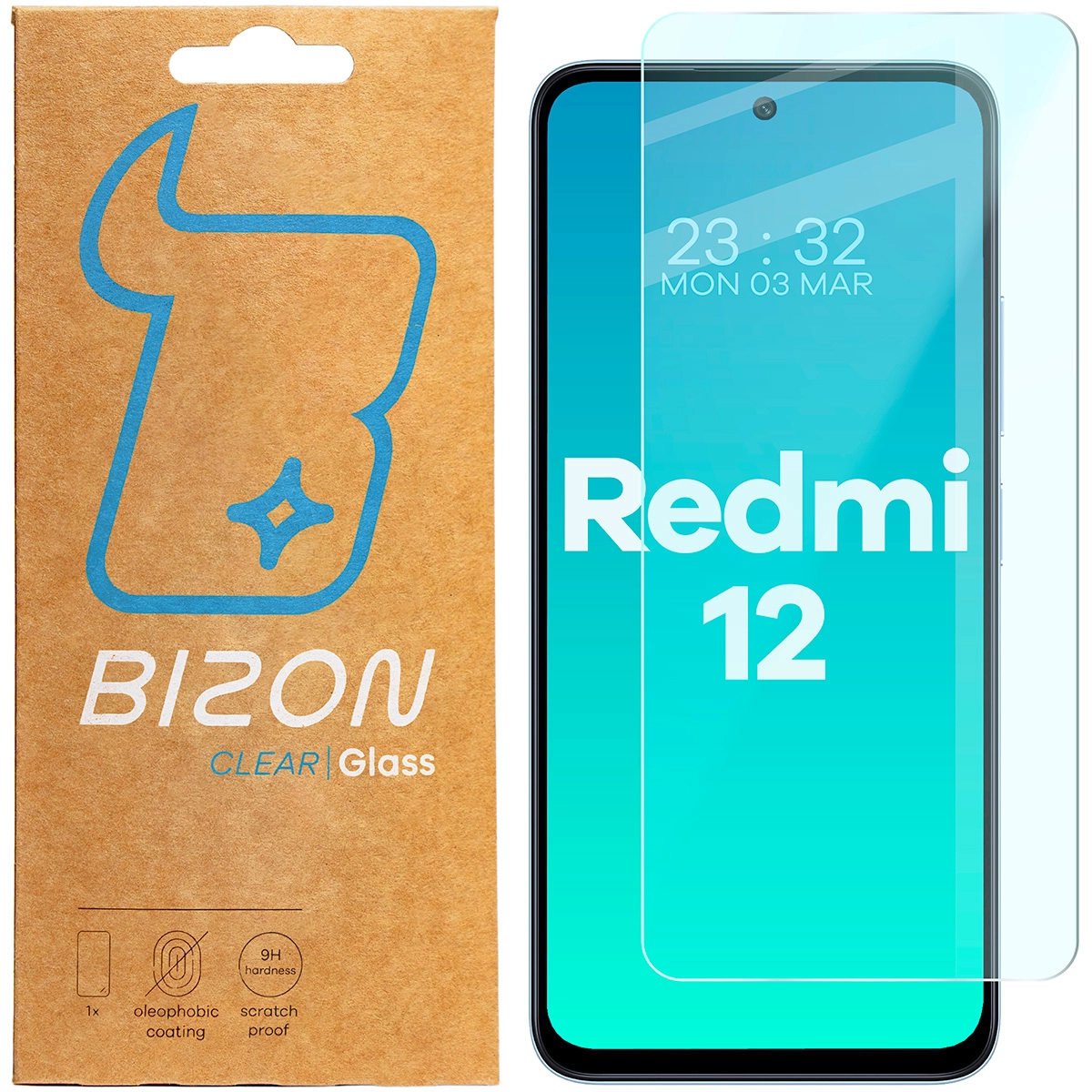Szkło hartowane Bizon Clear 2 do Redmi 12