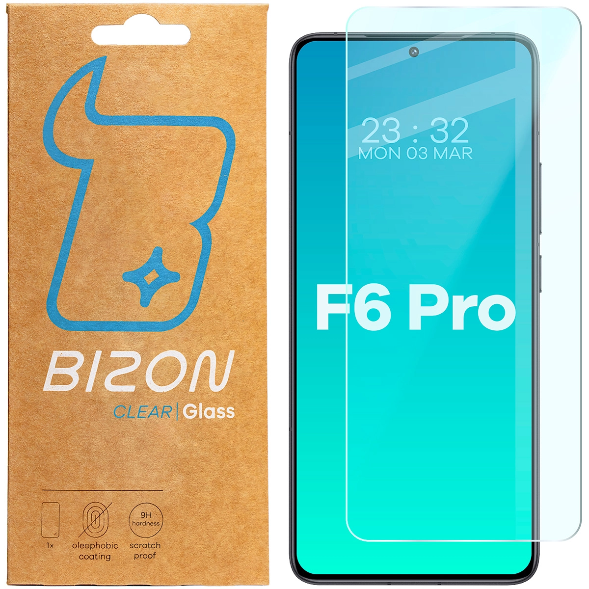 Szkło hartowane Bizon Clear 2 do Xiaomi Poco F6 Pro