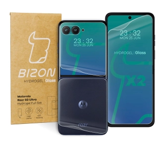 Folia hydrożelowa Bizon na tył i przód Hydrogel Set do Motorola Razr 50 Ultra