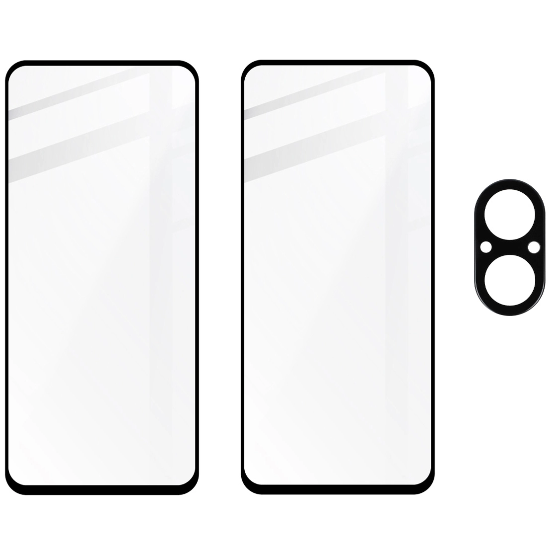 Zestaw ochronny Bizon 2x szkło + szybka na aparat Edge 2 Pack do Realme C67 4G