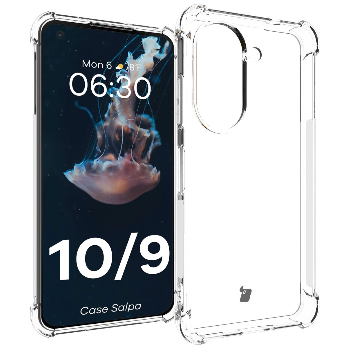 Etui Bizon Elastyczne Salpa do Asus Zenfone 10 / 9 Przezroczysty