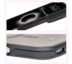 Etui Bizon Eclipse z MagSafe i podstawką do iPhone 16 Pro Max  Przydymione z czarną ramką