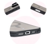 Etui Bizon Eclipse z MagSafe i podstawką do iPhone 16 Pro Max  Przydymione z czarną ramką