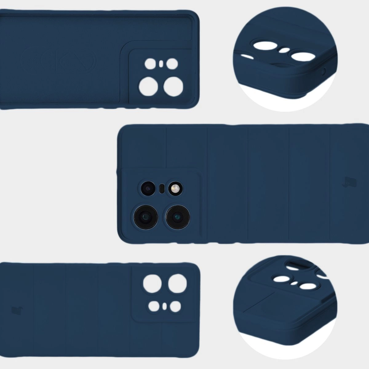 Etui Bizon Tur do Motorola Edge 50 Pro Dark Blue