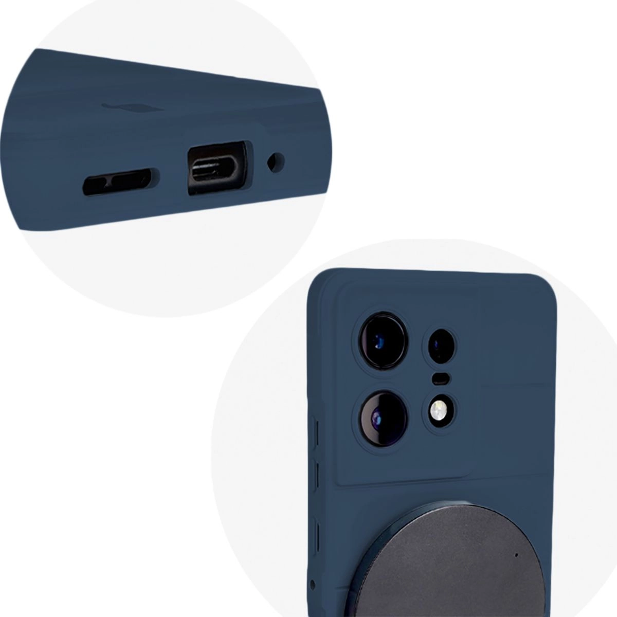 Etui Bizon Tur do Motorola Edge 50 Pro Dark Blue