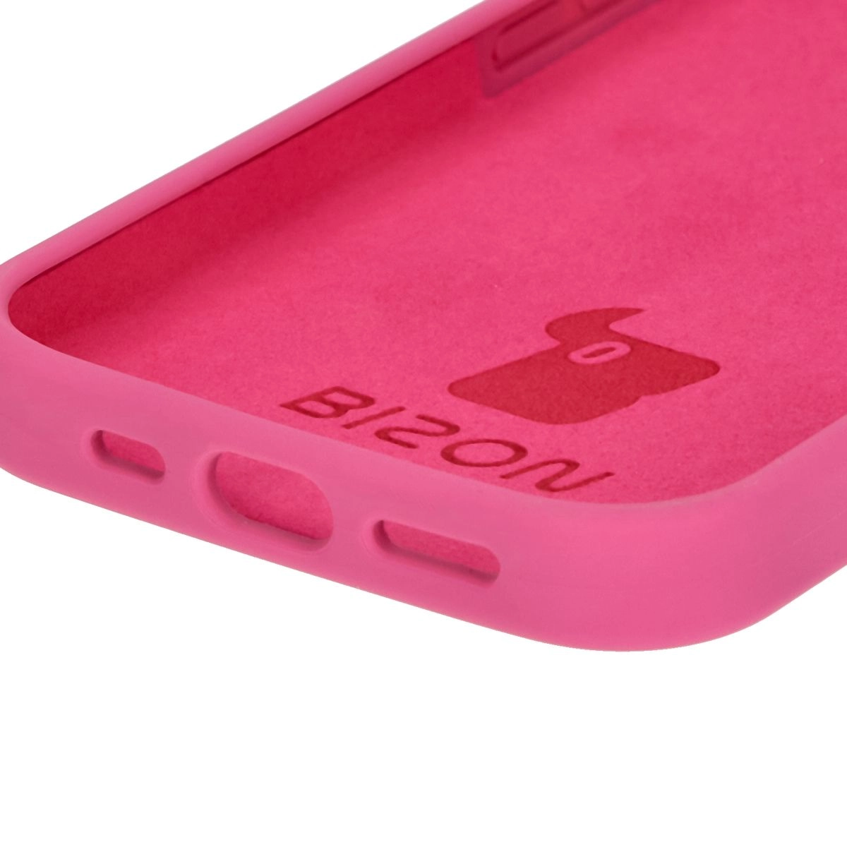 Etui Bizon Silikonowe Soft do iPhone 16 Pro Fuksja