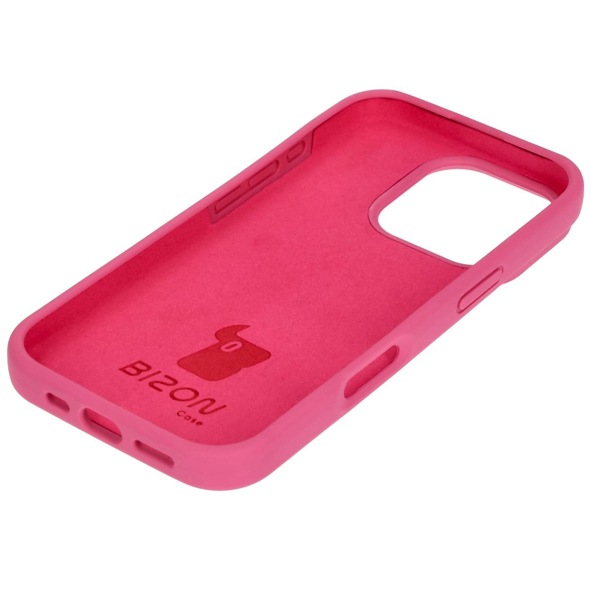 Etui Bizon Silikonowe Soft do iPhone 16 Pro Fuksja