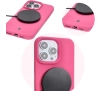 Etui Bizon Silikonowe Soft do iPhone 16 Pro Fuksja