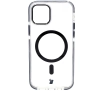 Etui Bizon Marco z MagSafe do iPhone 12 Pro / 12 Przezroczyste z czarną ramką