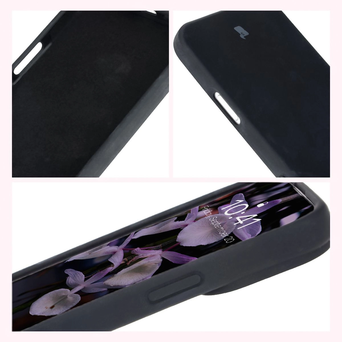 Etui Bizon Silikonowe Soft do iPhone 16 Pro Max Czarny