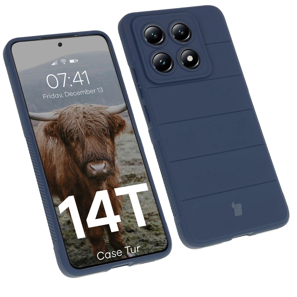Etui Bizon Tur do Xiaomi 14T Dark Blue