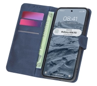 Bizon z klapką Pocket do Galaxy S24 FE Granatowy