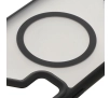 Etui Bizon MatteO z MagSafe do Samsung Galaxy S24 Ultra Półprzezroczyste z czarną ramką