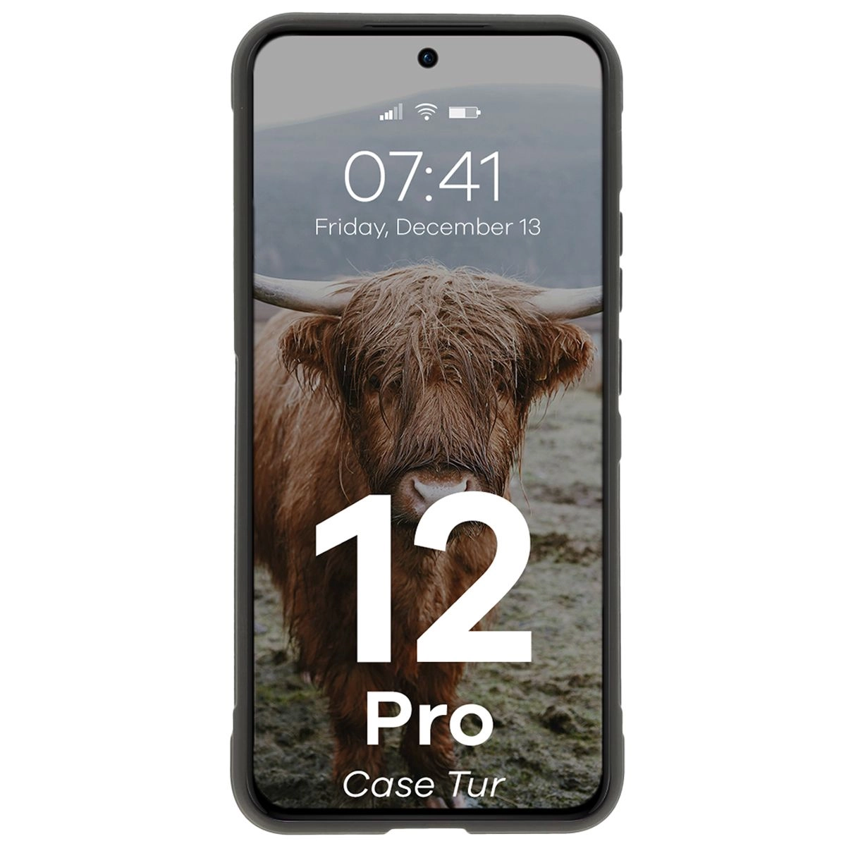 Etui Bizon Tur do Oppo Reno 12 Pro Black