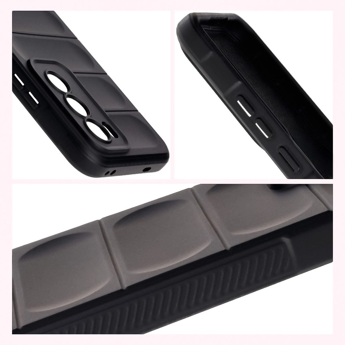 Etui Bizon Tur do Oppo Reno 12 Pro Black