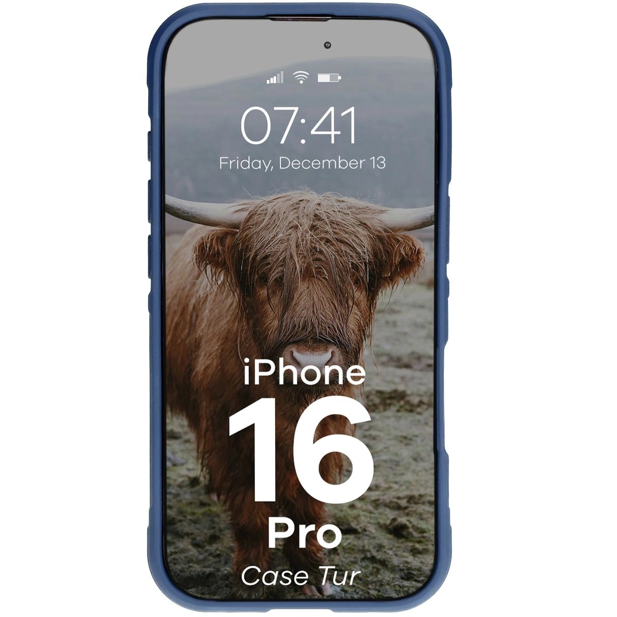 Etui Bizon Tur do iPhone 16 Pro Dark Blue