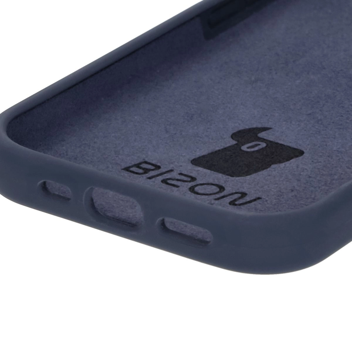 Etui Bizon Silikonowe Soft do iPhone 16 Pro Ciemno-niebieski