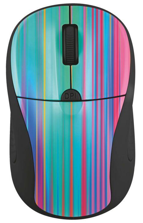 Myszka Trust Primo Wireless Mouse - black rainbow