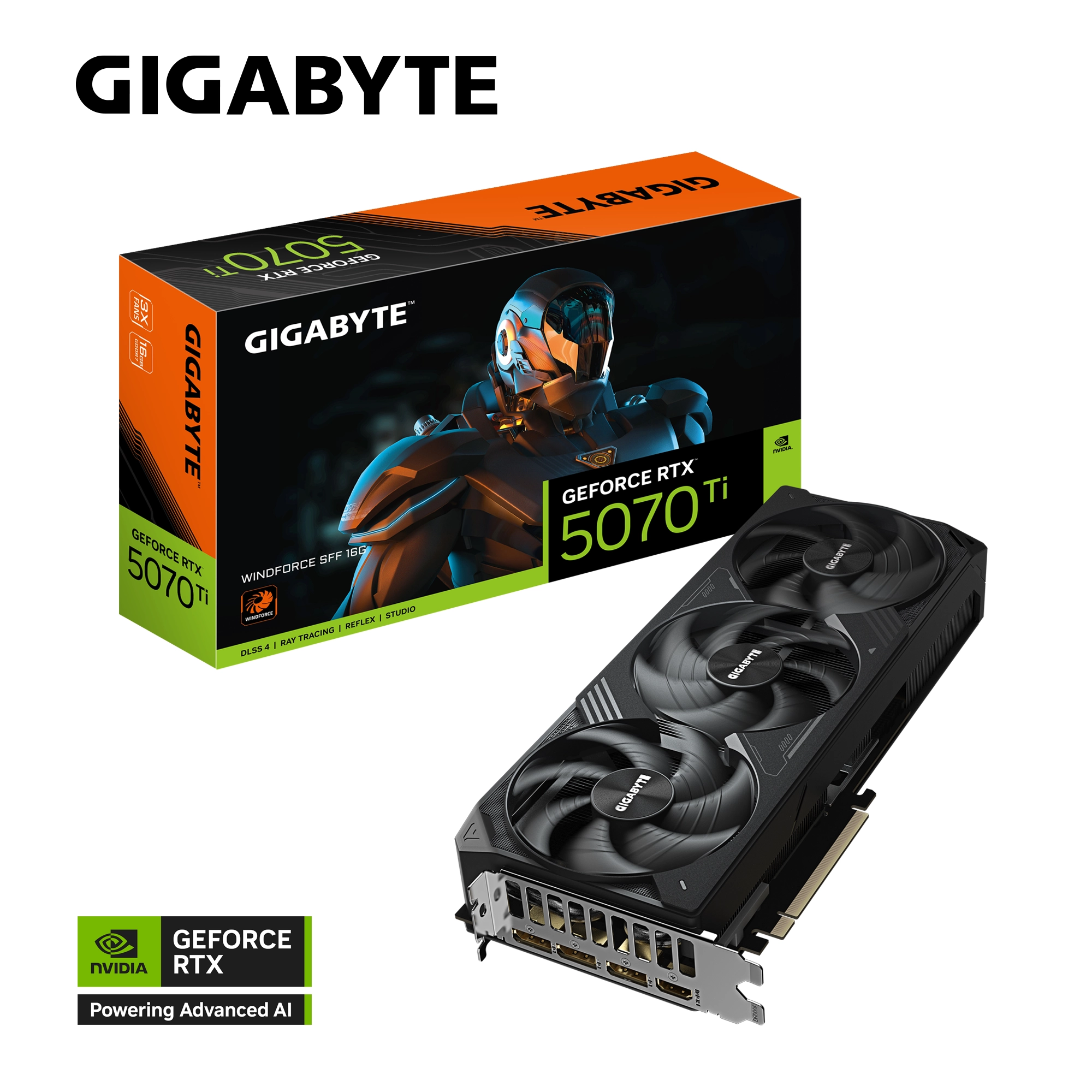 Karta graficzna Gigabyte GeForce RTX 5070 Ti WINDFORCE SFF 16GB GDDR7 256bit DLSS 4