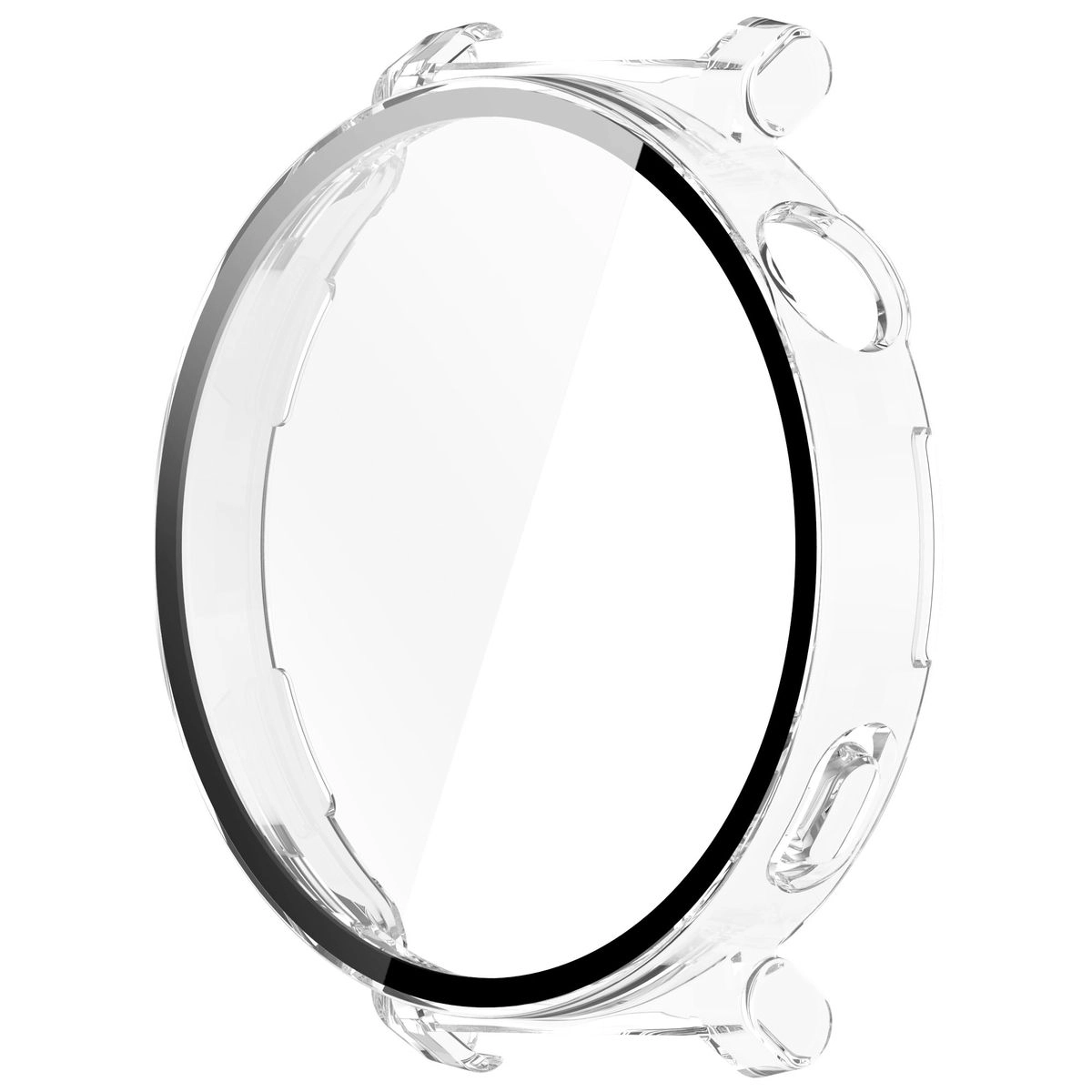Nakładka na tarczę Bizon ze szkłem do Huawei Watch GT 5 Pro 42mm Przezroczysty