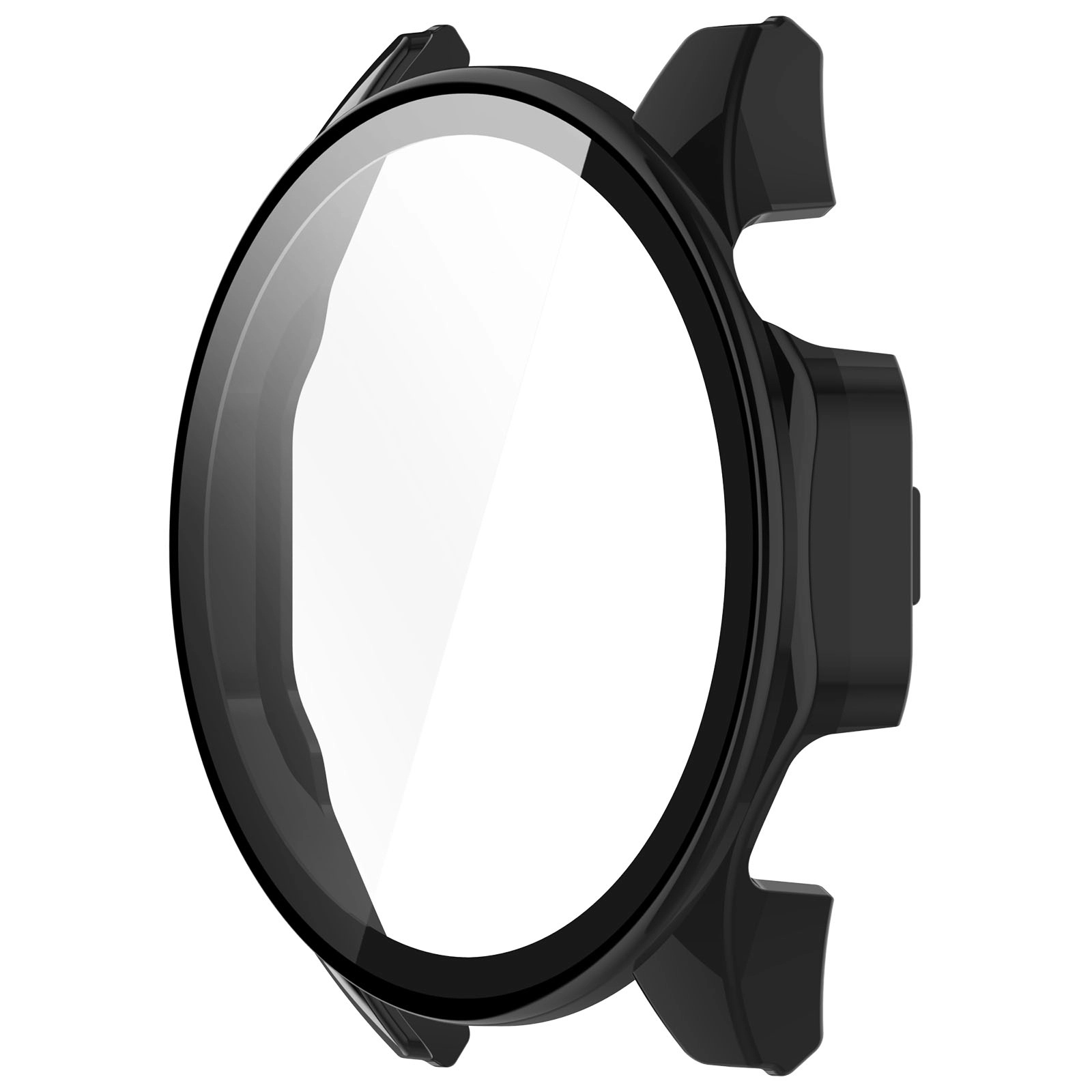 Nakładka na tarczę Bizon ze szkłem do Huawei Watch GT 4 46mm Czarny