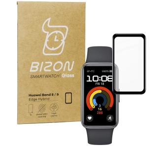 Szkło hybrydowe Bizon Edge Hybrid do Huawei Band 9/Band 8