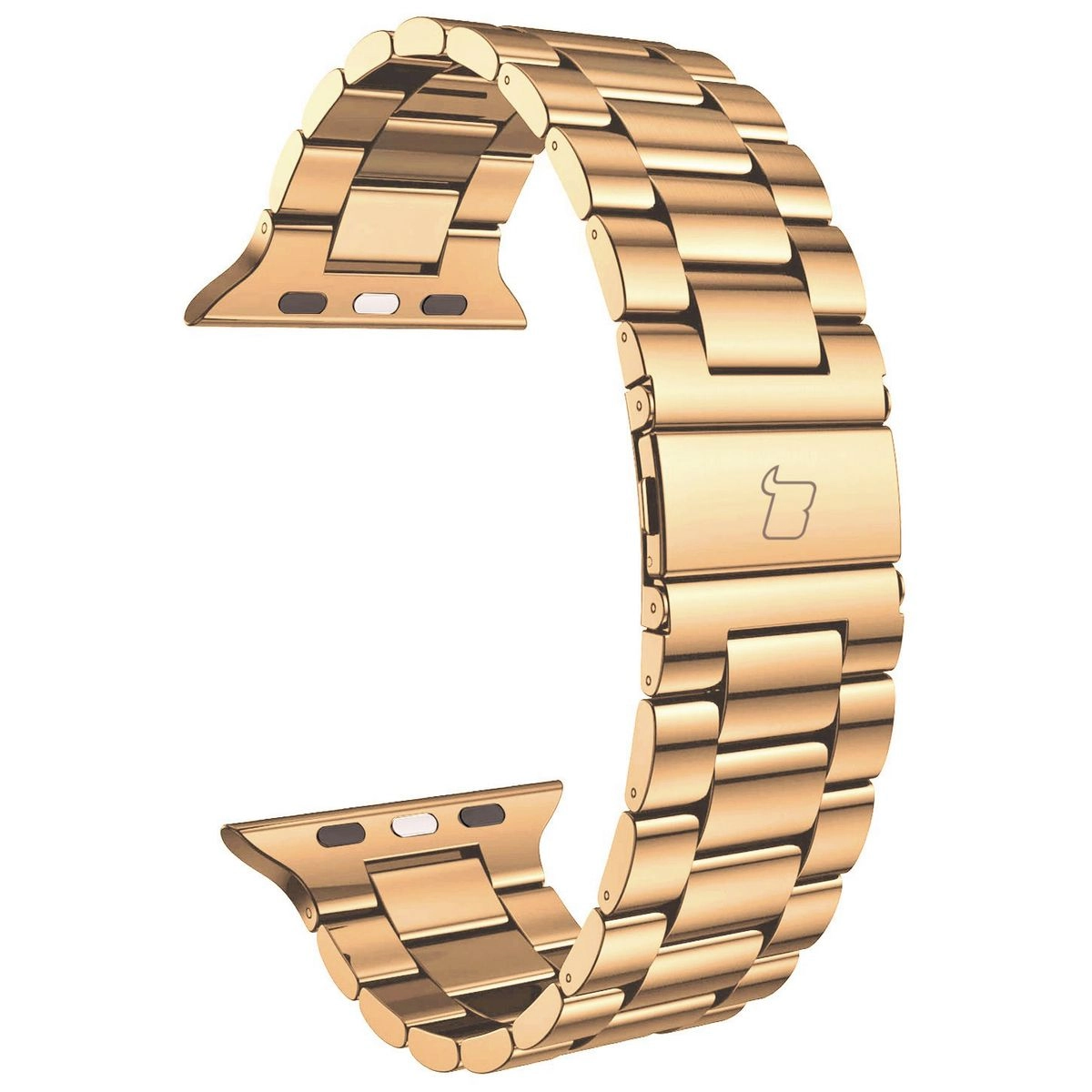 Bransoleta Bizon ze stali nierdzewnej Aura do Apple Watch 41/40/38mm Różowo-złoty